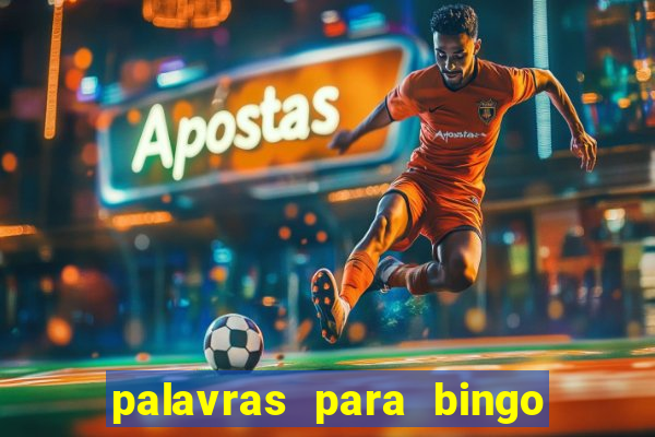 palavras para bingo cha de bebe